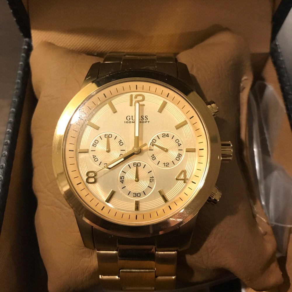 GUESS Gold Watch, Men’s